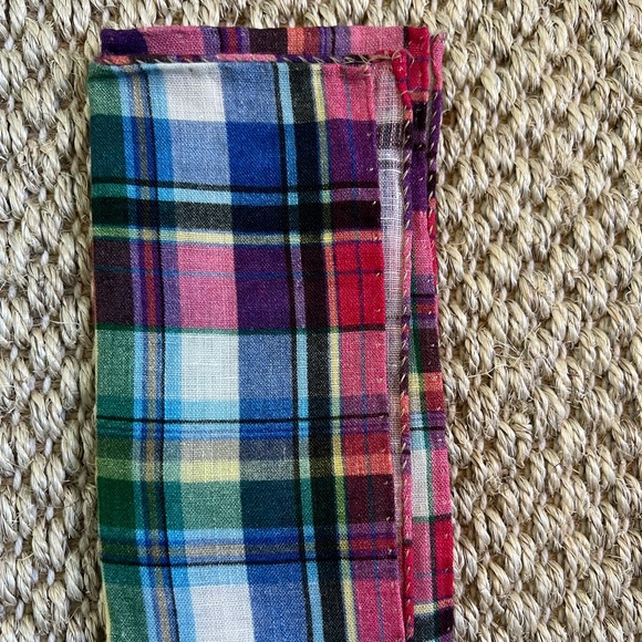 Ted Baker pocket square multi color, 100% linen - Picture 3 of 4